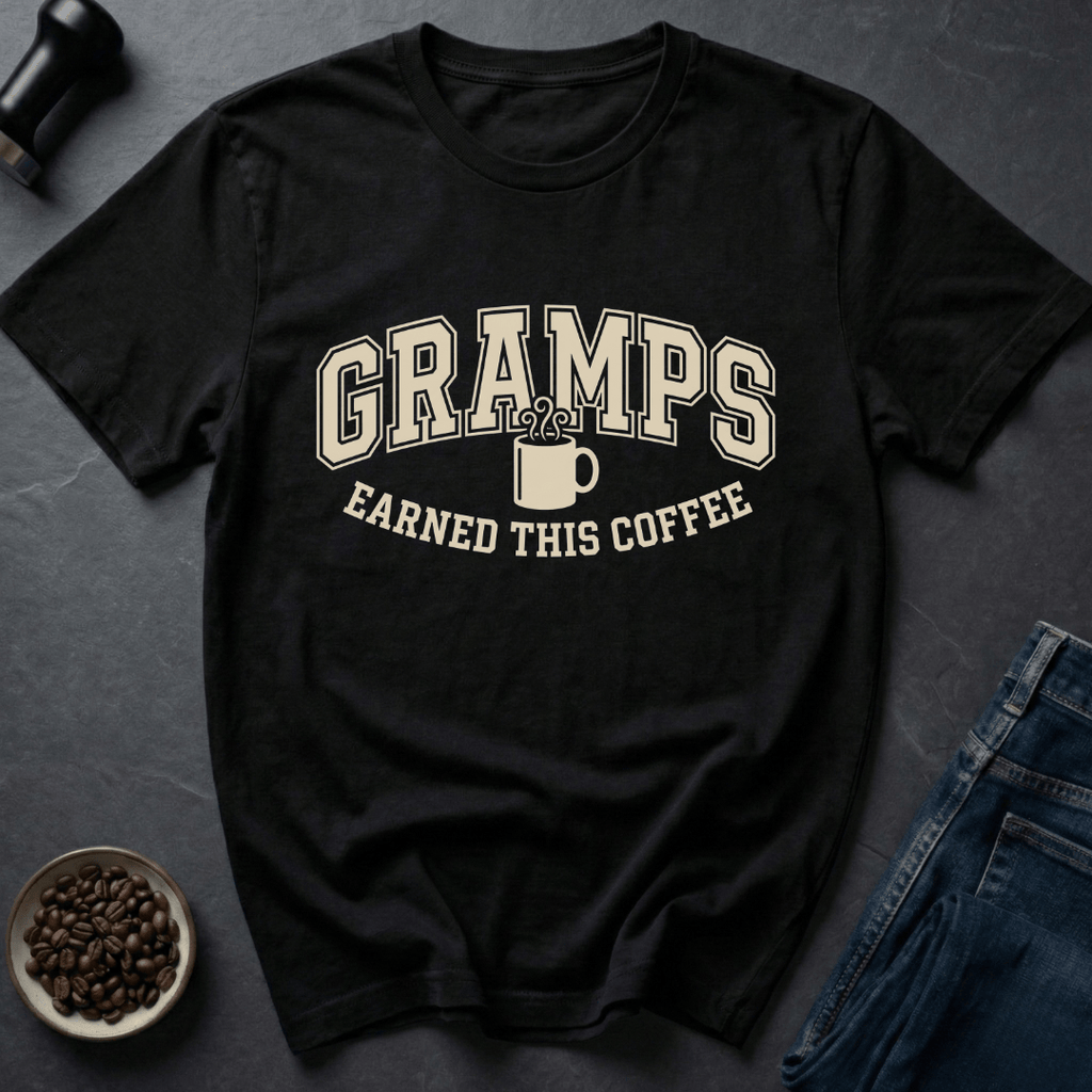 Coffee graphic Gramps Coffee T-Shirt in by Caffeine Dept