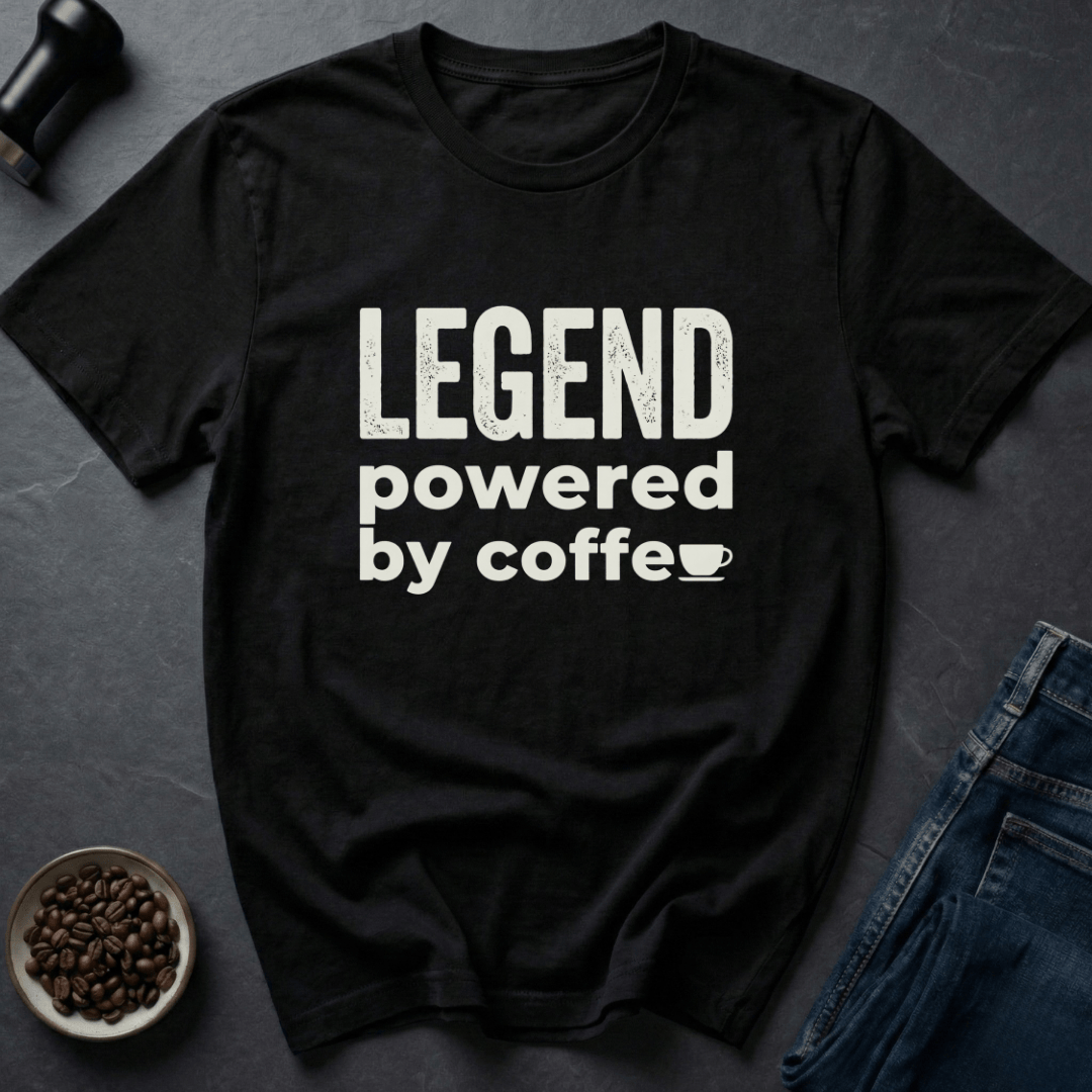 Coffee graphic Brew Legend T-Shirt in by Caffeine Dept