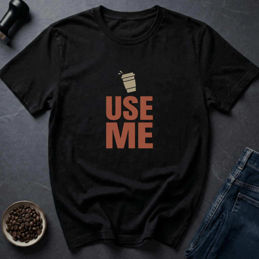 Coffee graphic Pick Me Coffee T-Shirt in by Caffeine Dept