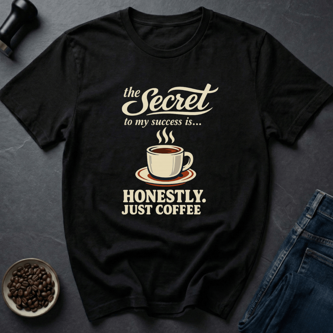 Coffee graphic Coffee Secret T-Shirt in by Caffeine Dept