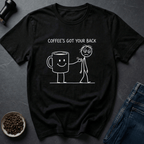 Coffee graphic Bean Support T-Shirt in by Caffeine Dept