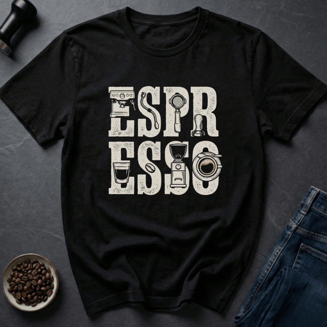 Coffee graphic Espresso Life T-Shirt in by Caffeine Dept