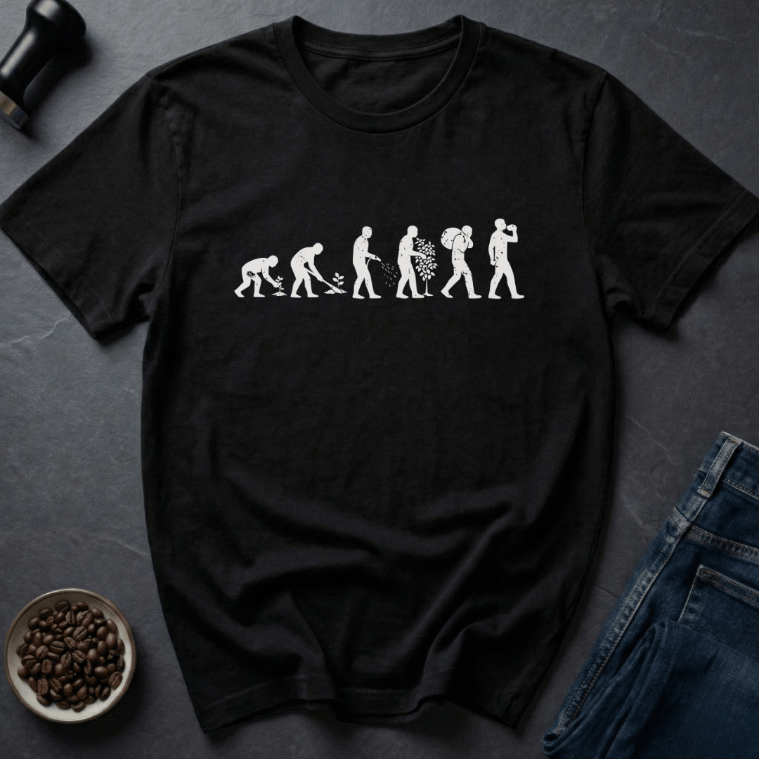 Coffee graphic Bean to Brew T-Shirt in by Caffeine Dept