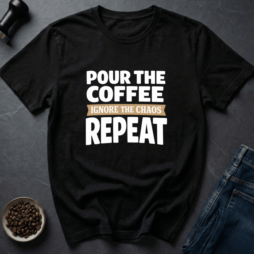 Coffee graphic Coffee Reset T-Shirt in by Caffeine Dept