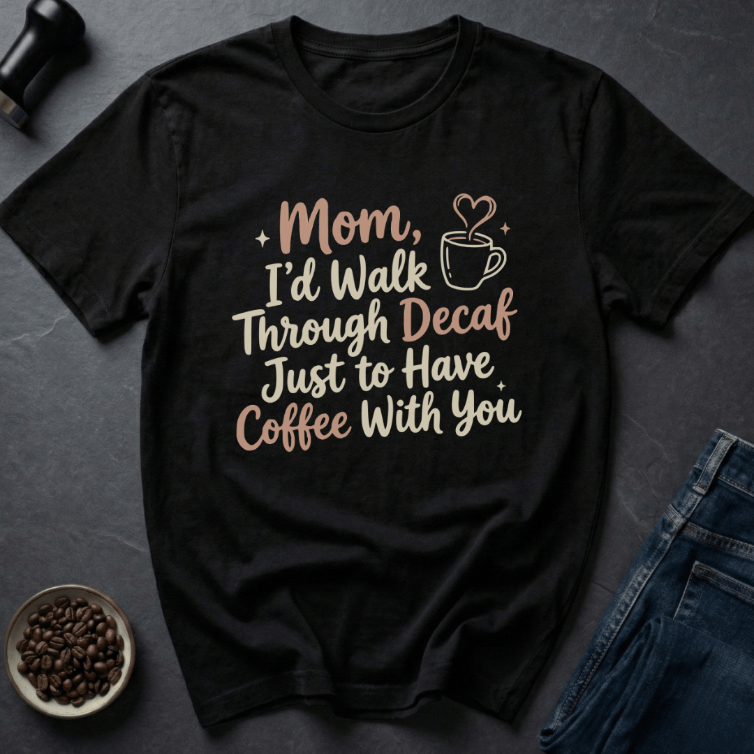 Coffee graphic Coffee With You T-Shirt in by Caffeine Dept