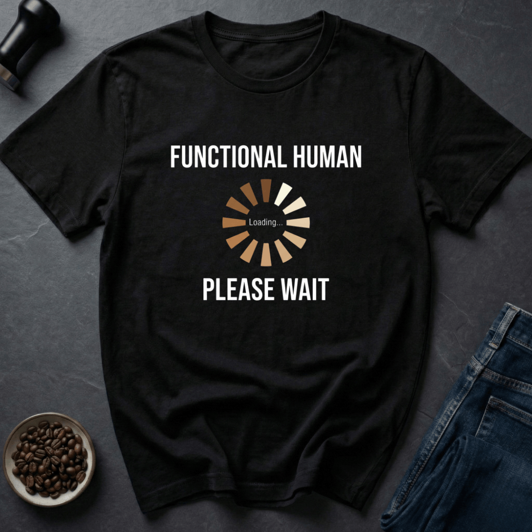 Coffee graphic Brain Buffering T-Shirt in by Caffeine Dept