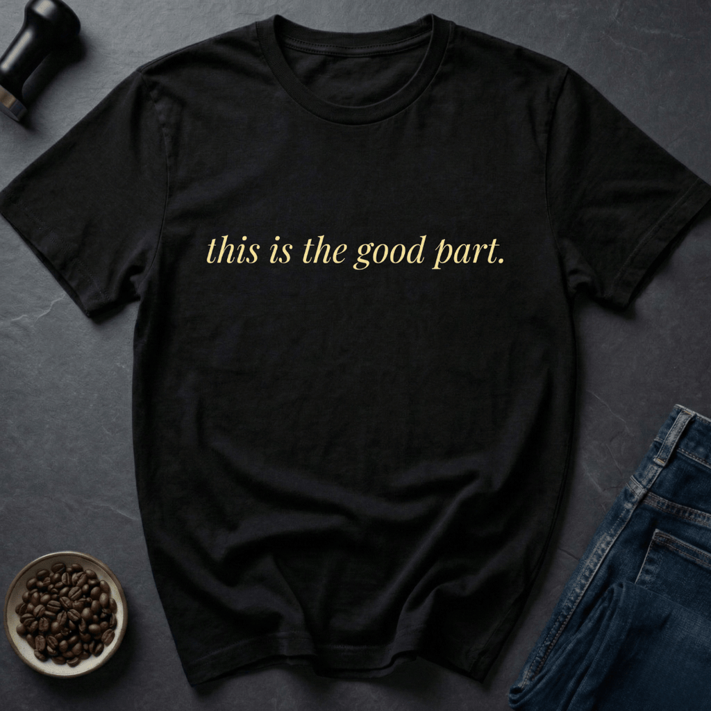 Coffee graphic Good Part T-Shirt in by Caffeine Dept