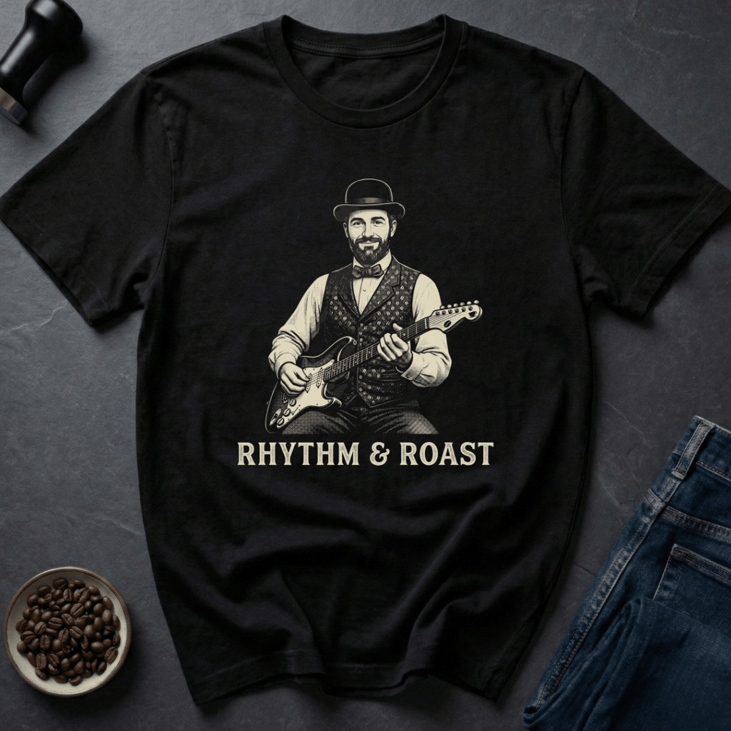 Coffee graphic Brew Rhythm T-Shirt in by Caffeine Dept
