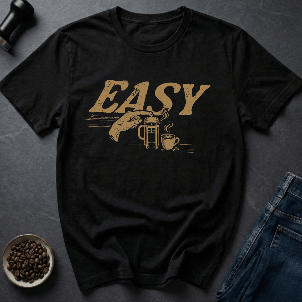 Coffee graphic Easy Brew T-Shirt in by Caffeine Dept