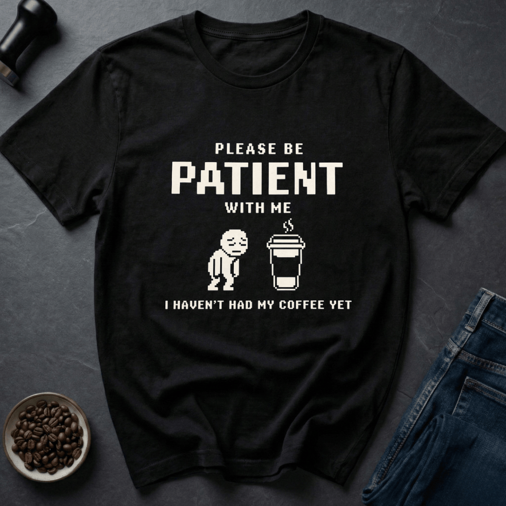 Coffee graphic Caffeine Pending T-Shirt in by Caffeine Dept