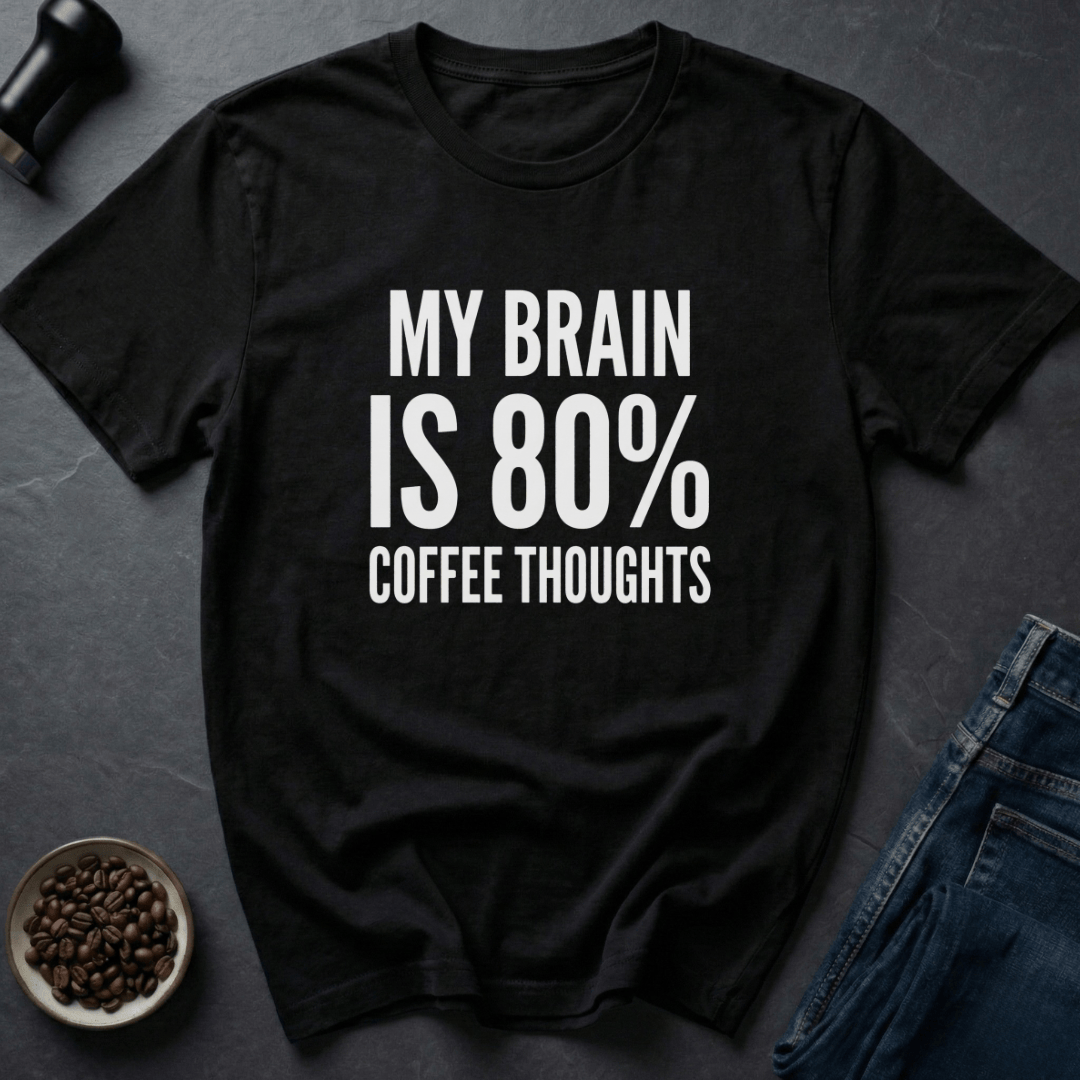 Coffee graphic Bean Powered T-Shirt in by Caffeine Dept