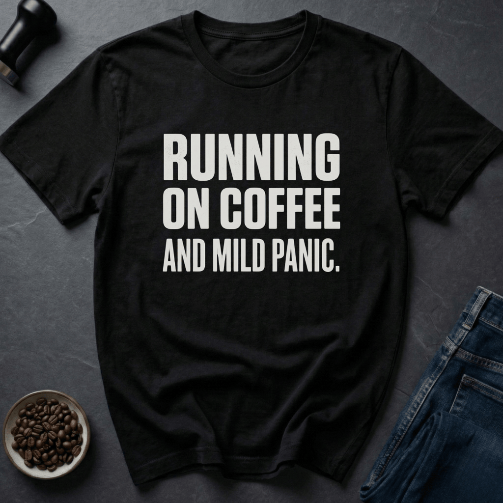 Coffee graphic Anxiety Coffee T-Shirt in by Caffeine Dept