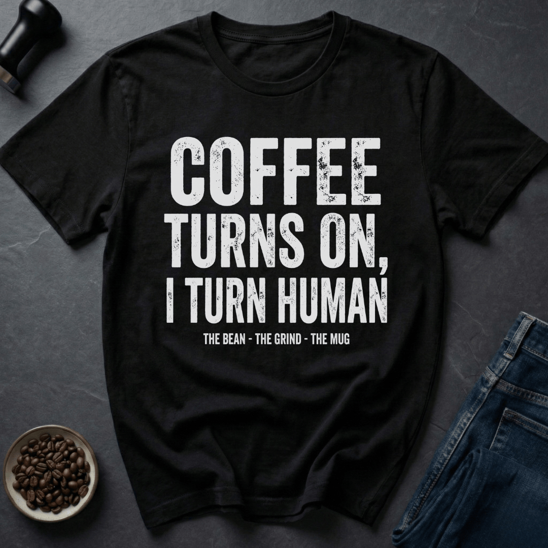 Coffee graphic Coffee On T-Shirt in by Caffeine Dept