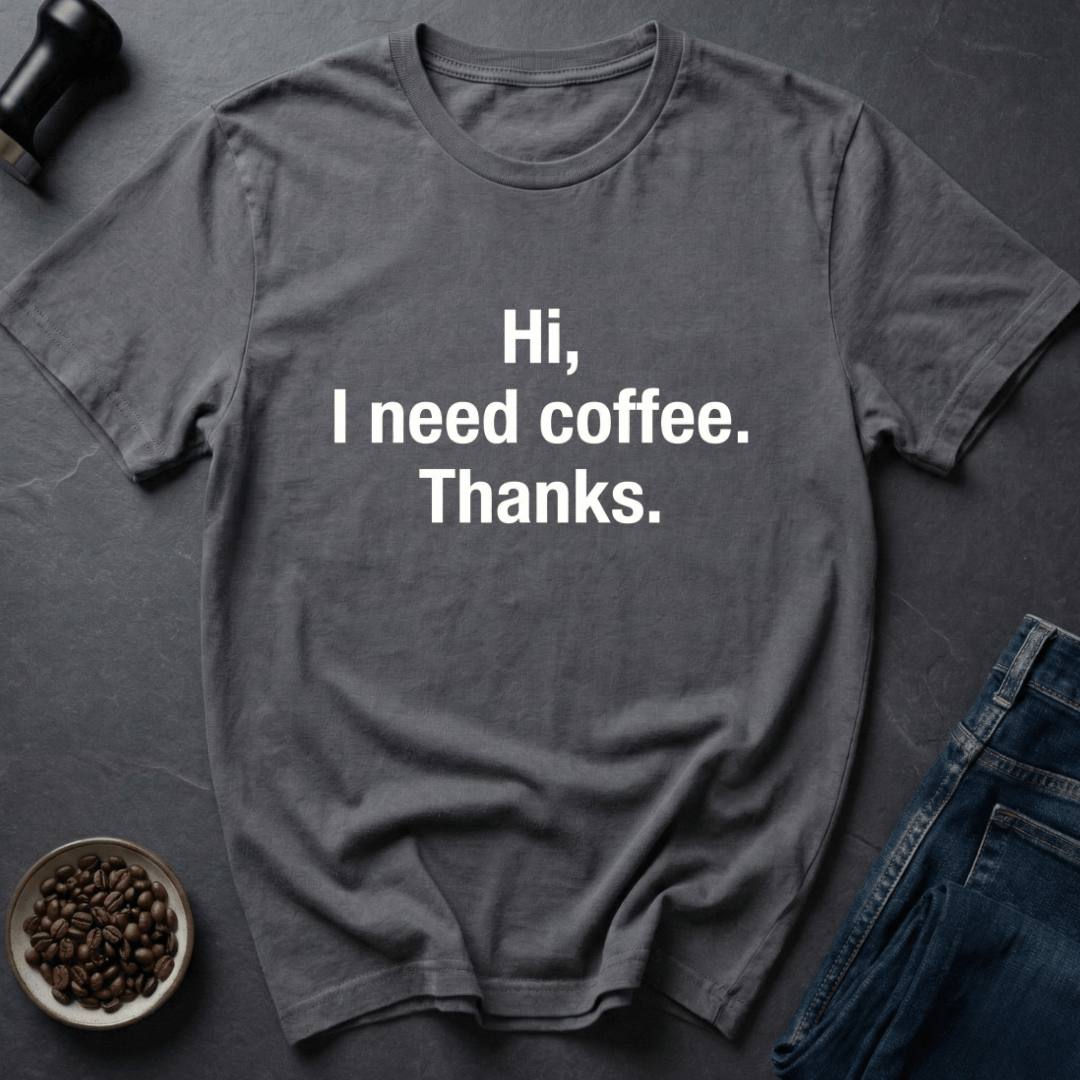 Coffee graphic Coffee Please T-Shirt in by Caffeine Dept