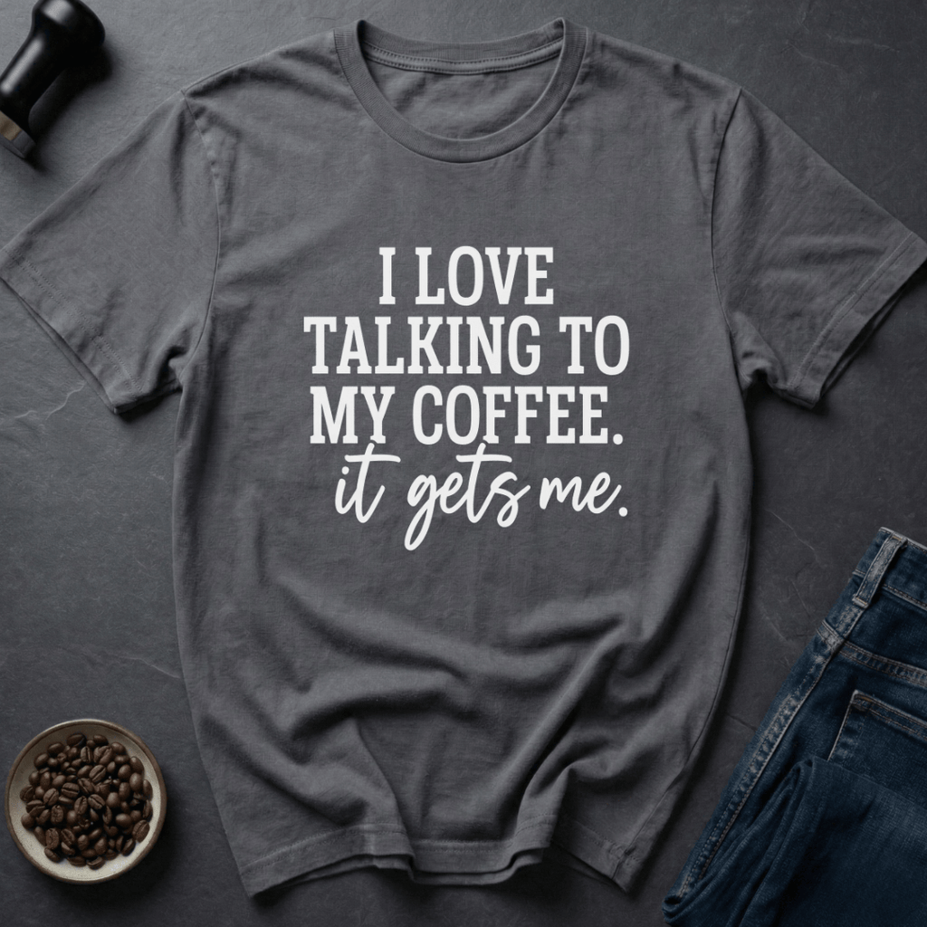 Coffee graphic Brew Whisperer T-Shirt in by Caffeine Dept