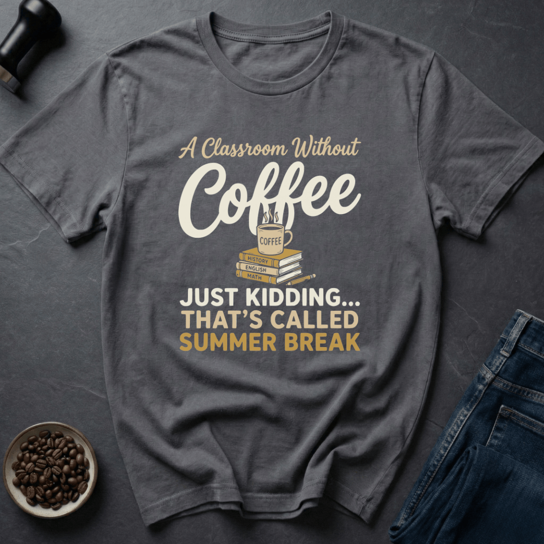 Coffee graphic Teacher Coffee T-Shirt in by Caffeine Dept