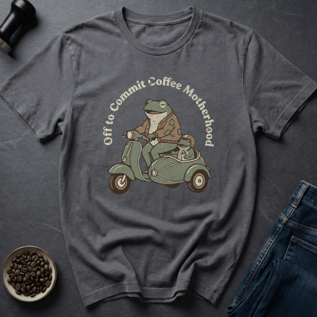 Coffee graphic Coffee Motherhood T-Shirt in by Caffeine Dept