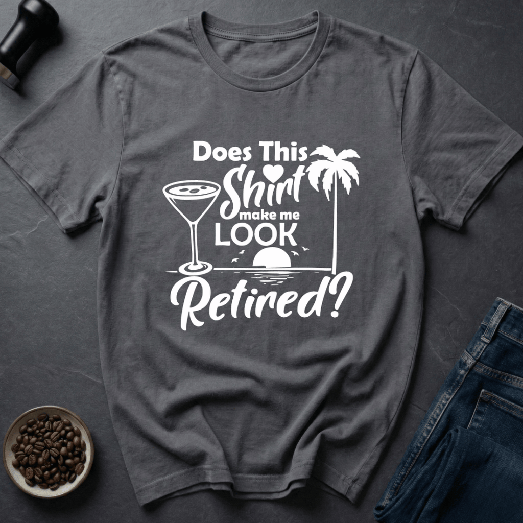 Coffee graphic Retired Life T-Shirt in by Caffeine Dept
