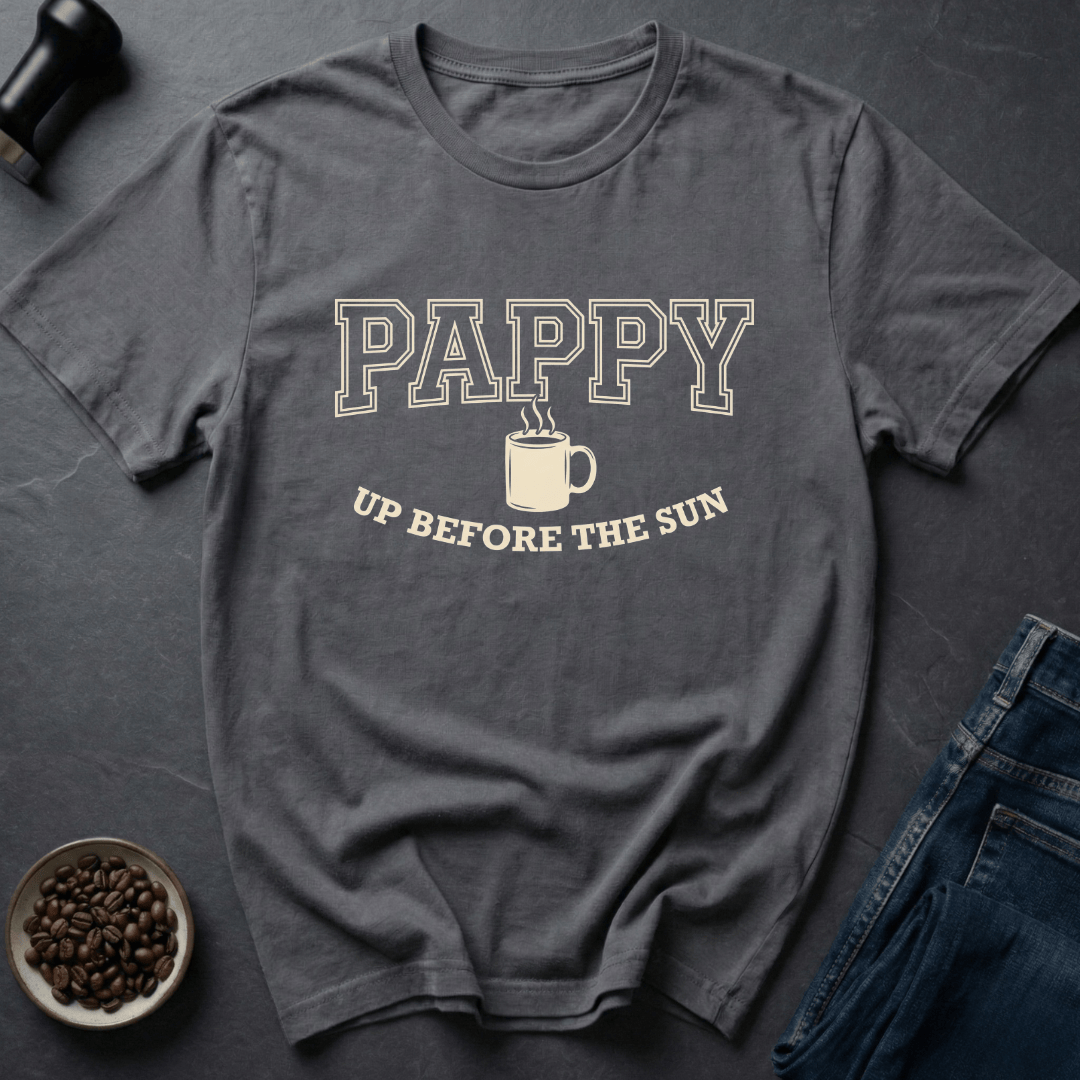 Coffee graphic Grandpa Coffee T-Shirt in by Caffeine Dept