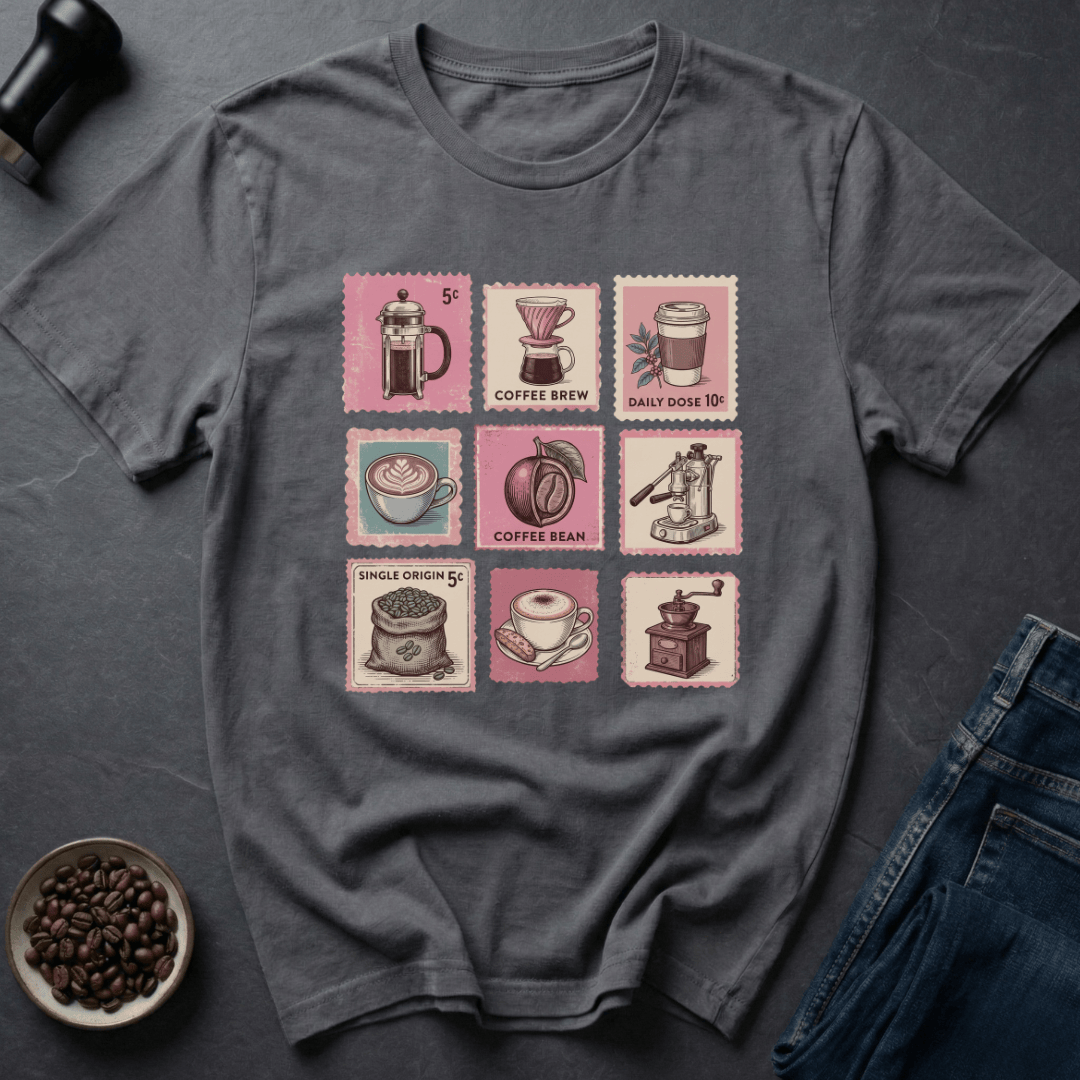 Coffee graphic Roast Post T-Shirt in by Caffeine Dept