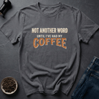 Coffee graphic Pre-Verbal T-Shirt in by Caffeine Dept