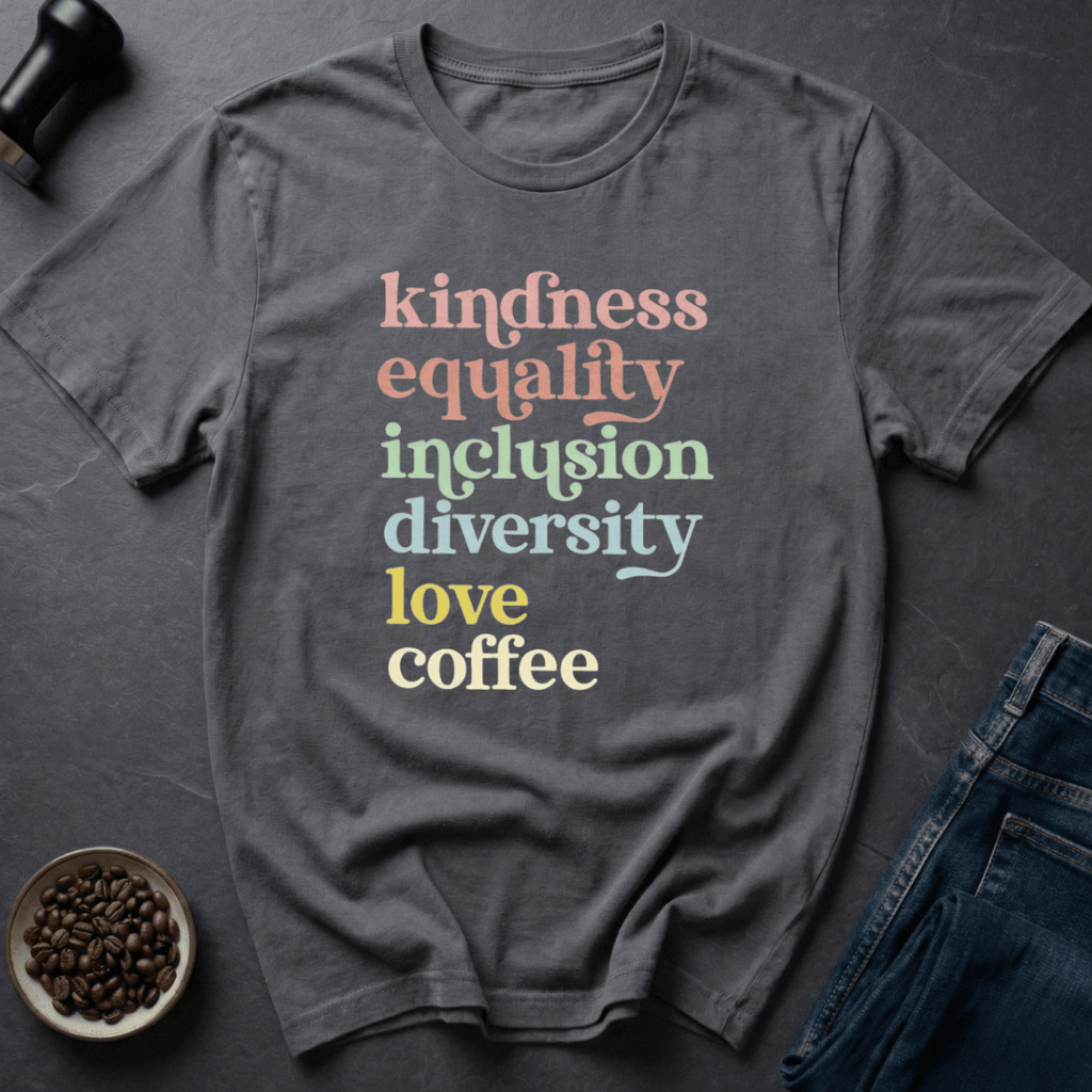 Coffee graphic Kind Coffee T-Shirt in by Caffeine Dept