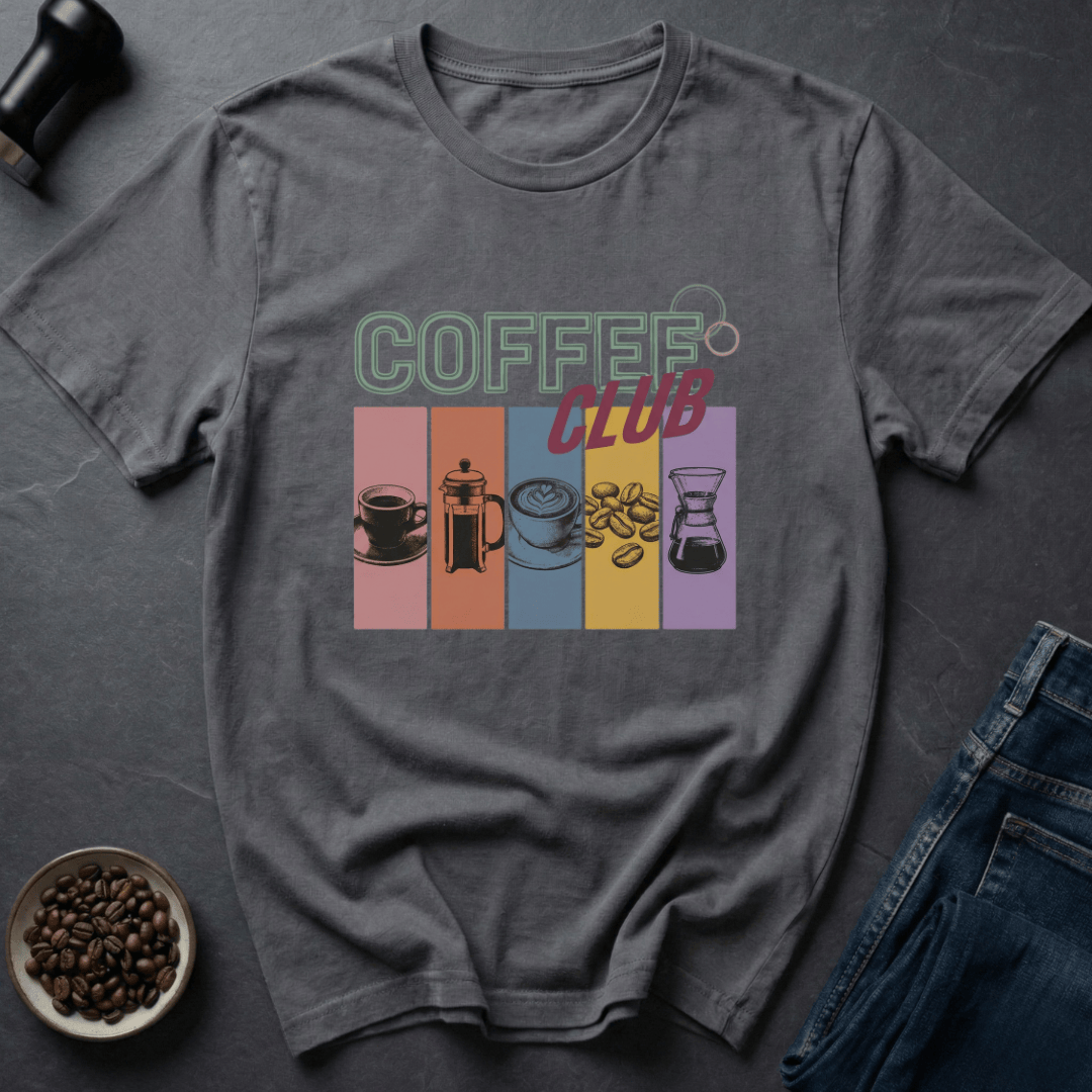 Coffee graphic Bean Club T-Shirt in by Caffeine Dept