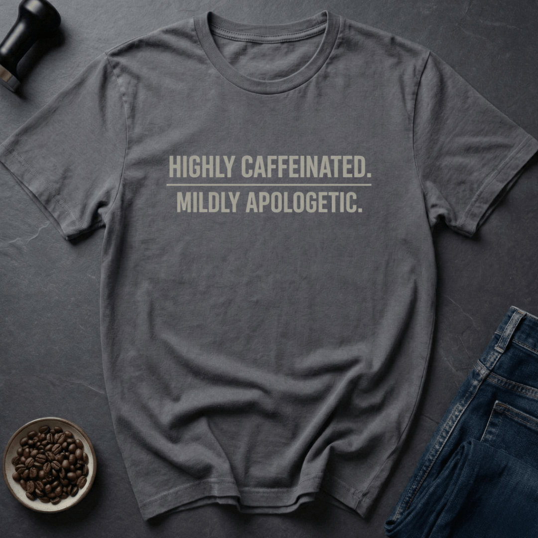 Coffee graphic Highly Caffeinated T-Shirt in by Caffeine Dept