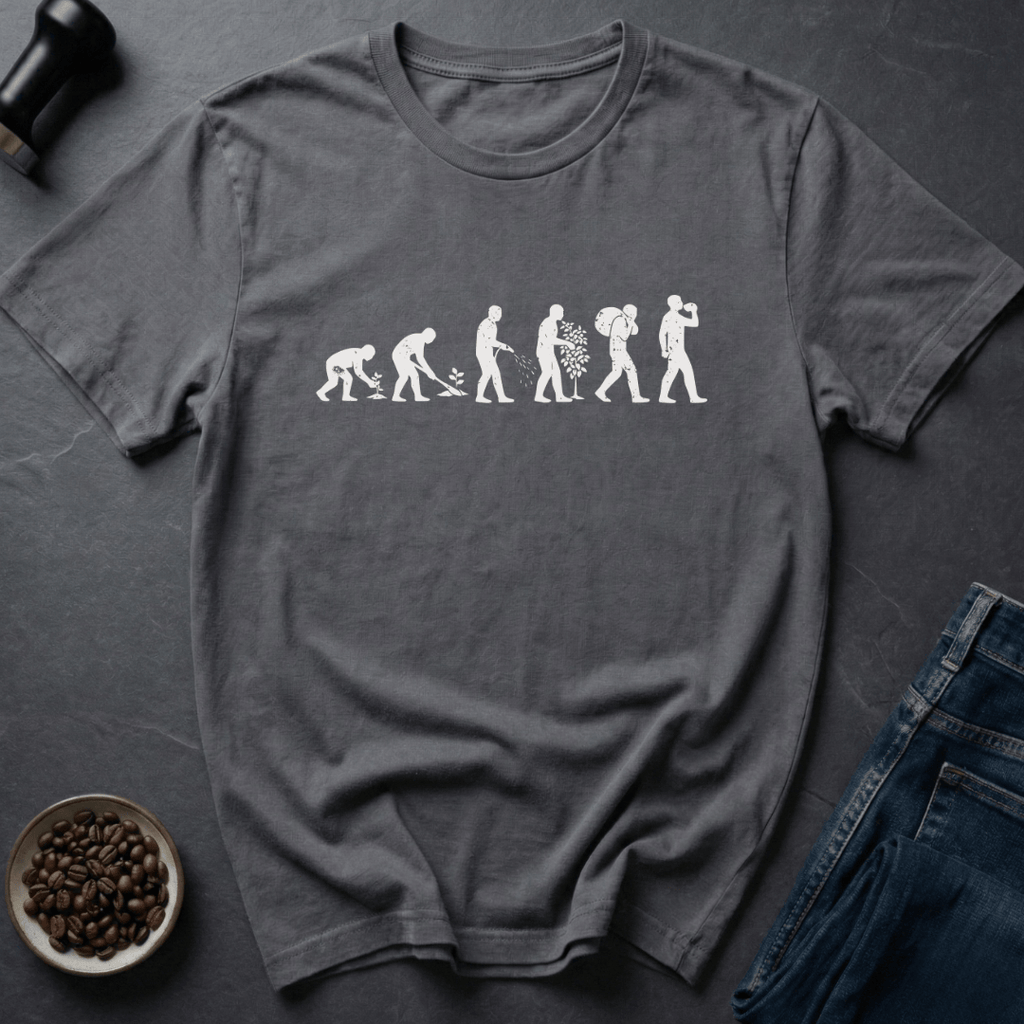 Coffee graphic Bean to Brew T-Shirt in by Caffeine Dept