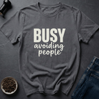 Coffee graphic Avoiding People T-Shirt in by Caffeine Dept