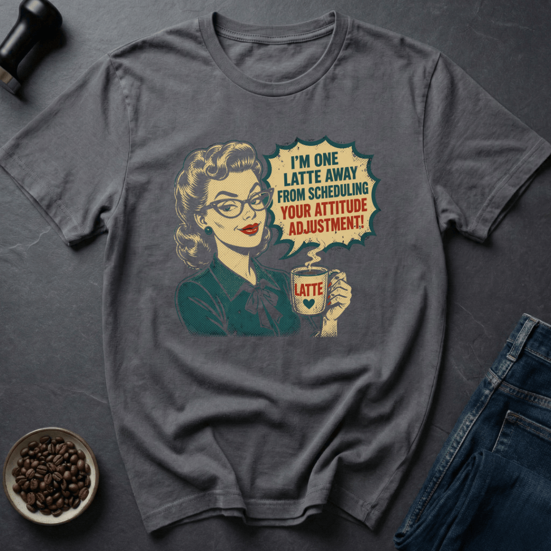 Coffee graphic Attitude Fix T-Shirt in by Caffeine Dept