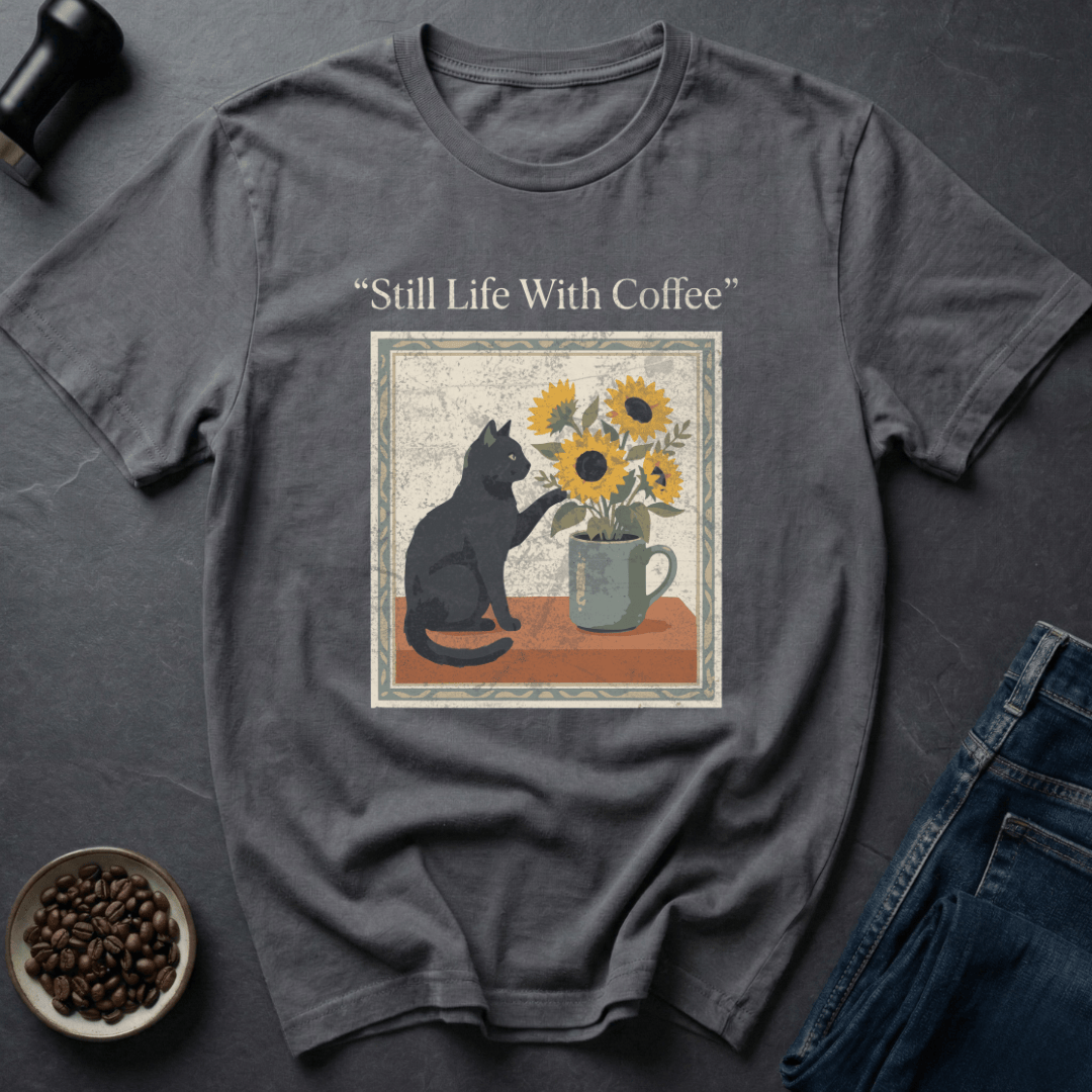 Coffee graphic Coffee Stillness T-Shirt in by Caffeine Dept