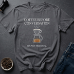 Coffee graphic No Talking T-Shirt in by Caffeine Dept