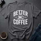 Coffee graphic Add Coffee T-Shirt in by Caffeine Dept