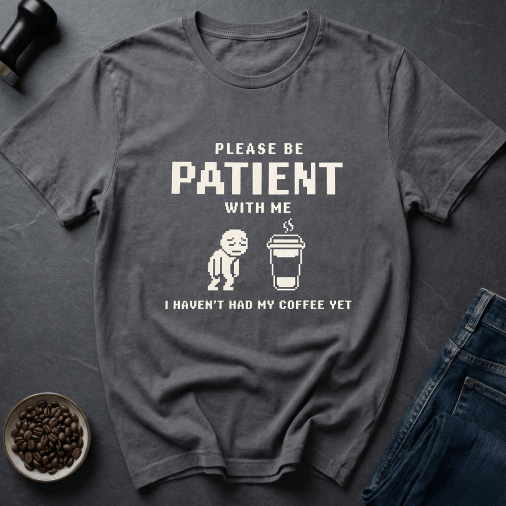Coffee graphic Caffeine Pending T-Shirt in by Caffeine Dept