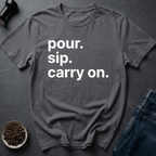 Coffee graphic Carry On T-Shirt in by Caffeine Dept