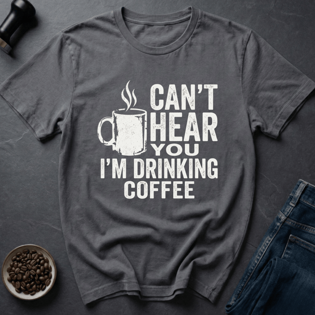 Coffee graphic Brew First T-Shirt in by Caffeine Dept