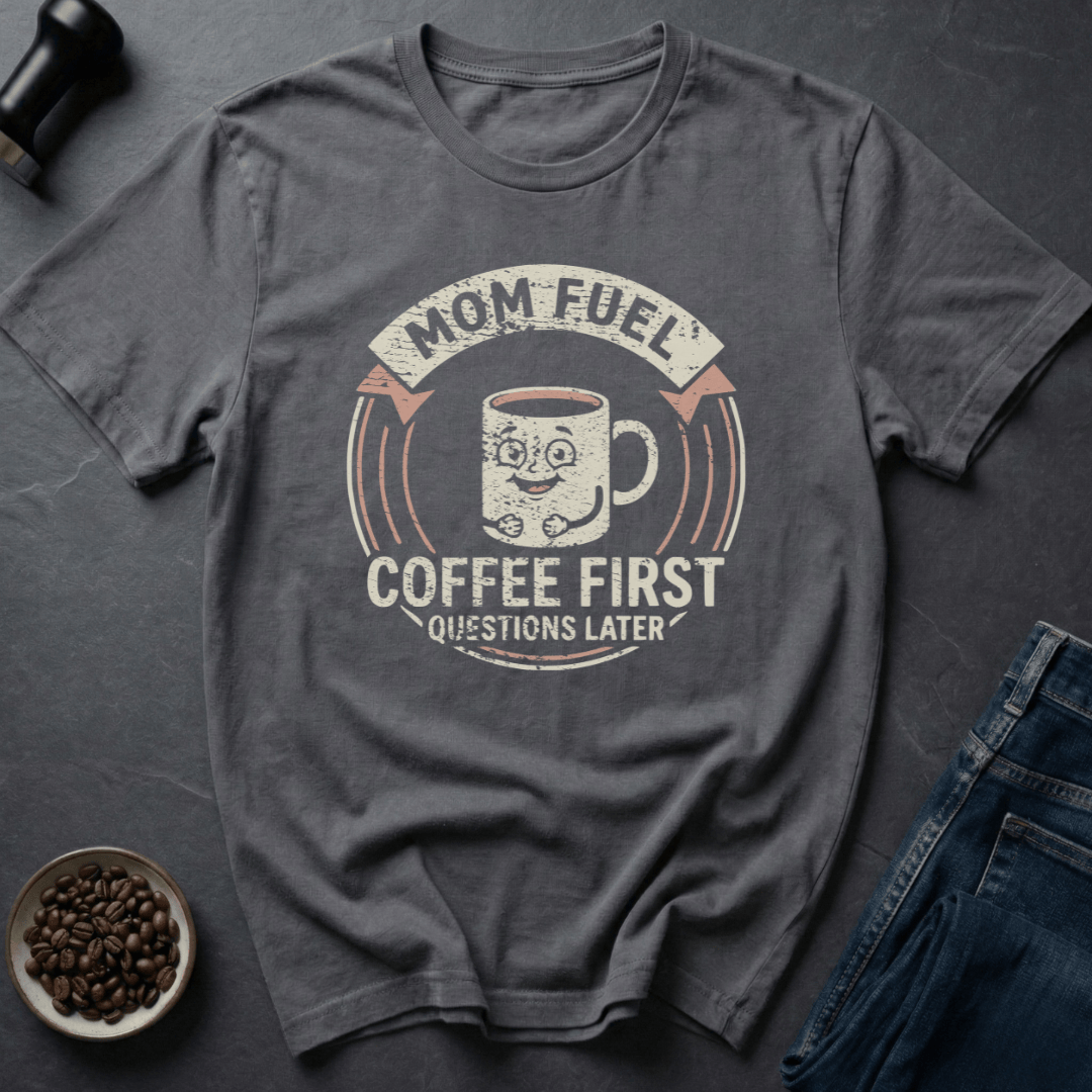 Coffee graphic Coffee First T-Shirt in by Caffeine Dept