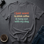 Coffee graphic Dog Coffee T-Shirt in by Caffeine Dept