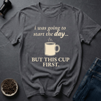 Coffee graphic Start The Day T-Shirt in by Caffeine Dept