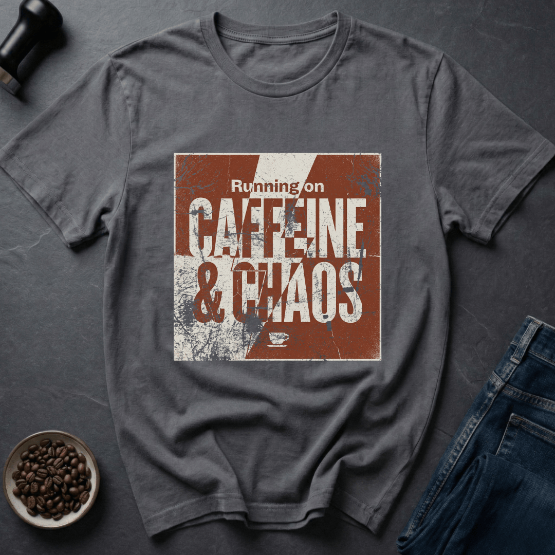 Coffee graphic Caffeine Chaos T-Shirt in by Caffeine Dept