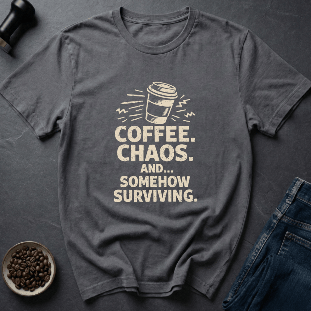 Coffee graphic Coffee Chaos T-Shirt in by Caffeine Dept