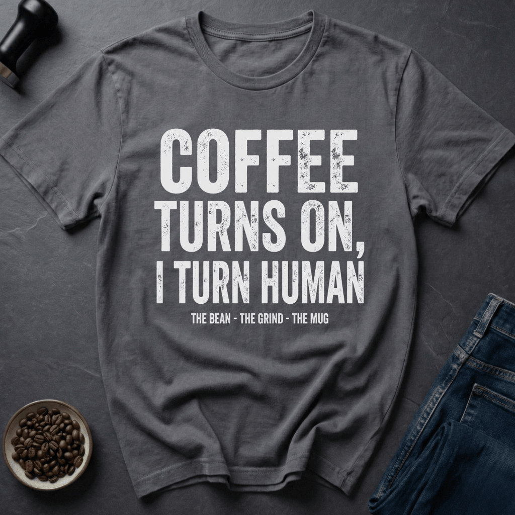 Coffee graphic Coffee On T-Shirt in by Caffeine Dept