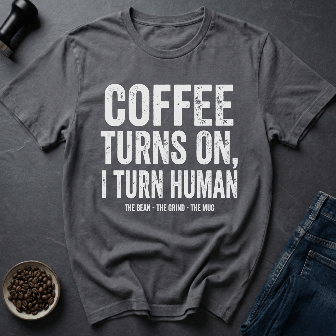 Coffee graphic Coffee On T-Shirt in by Caffeine Dept
