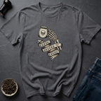 Coffee graphic Death Before Decaf T-Shirt in by Caffeine Dept