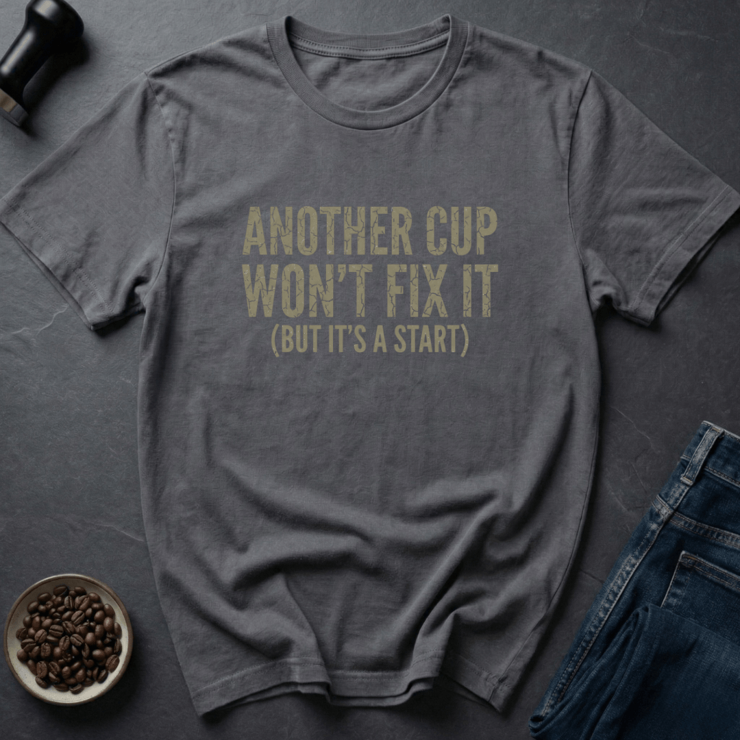 Coffee graphic Another Cup T-Shirt in by Caffeine Dept