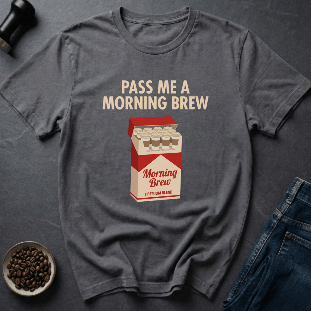 Coffee graphic Morning Brew T-Shirt in by Caffeine Dept