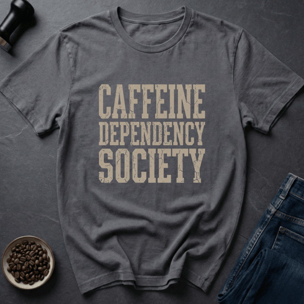 Coffee graphic Caffeine Society T-Shirt in by Caffeine Dept