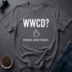 Coffee graphic Pour Wait T-Shirt in by Caffeine Dept