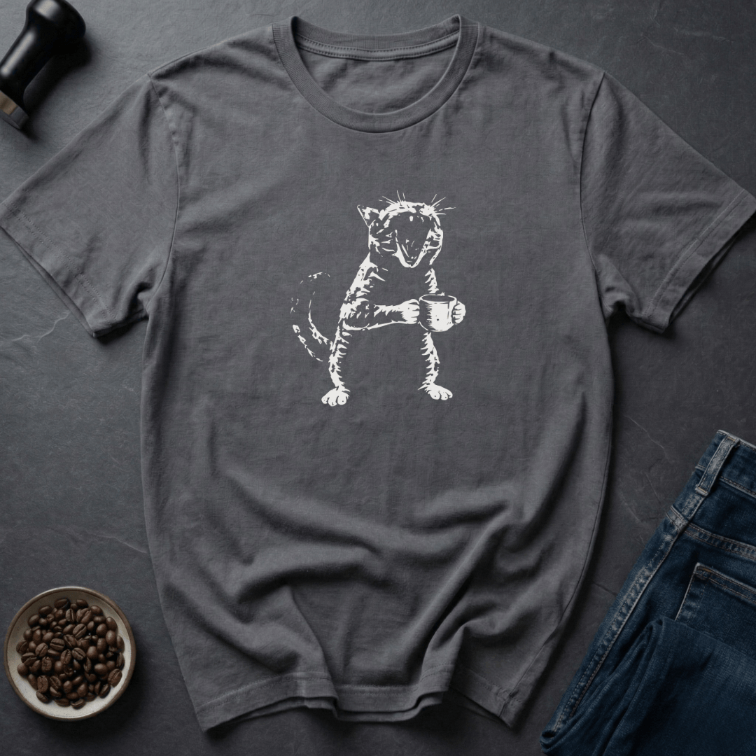 Coffee graphic Ferally Caffeinated T-Shirt in by Caffeine Dept